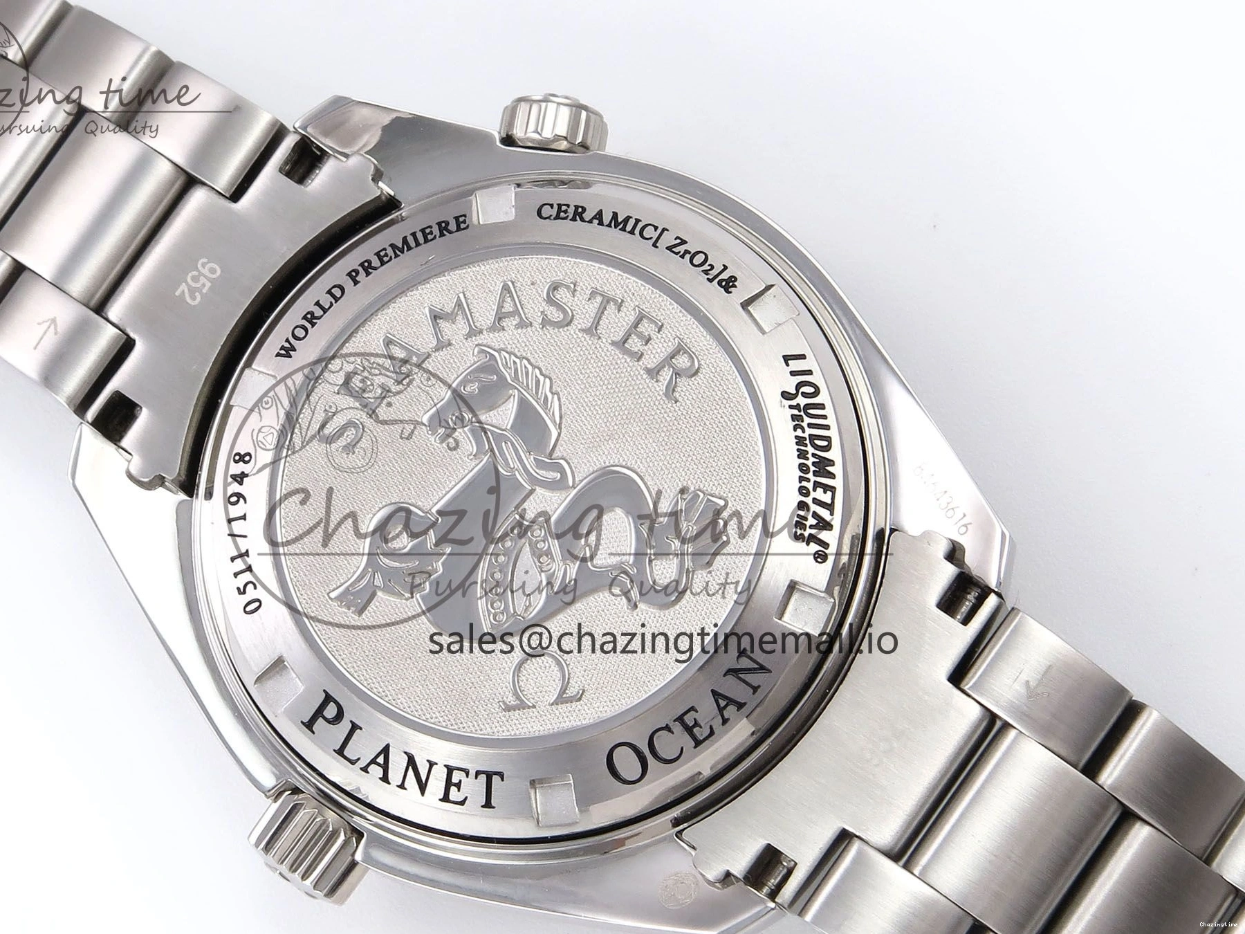 0405 Seamaster “LMPO” OMF 1:1 Best Edition Black Dial on SS Bracelet A Tailored 7703